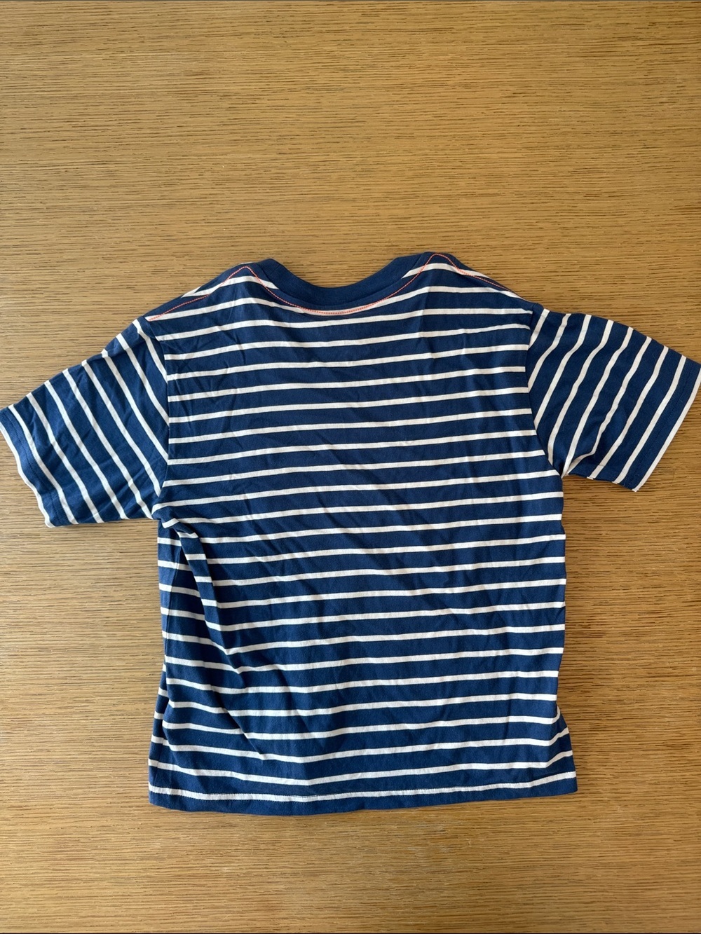 NWT -Crewcuts Boys Navy White Striped Tee Shirt Size Large 10-11 NWT J.Crew - Picture 3 of 3